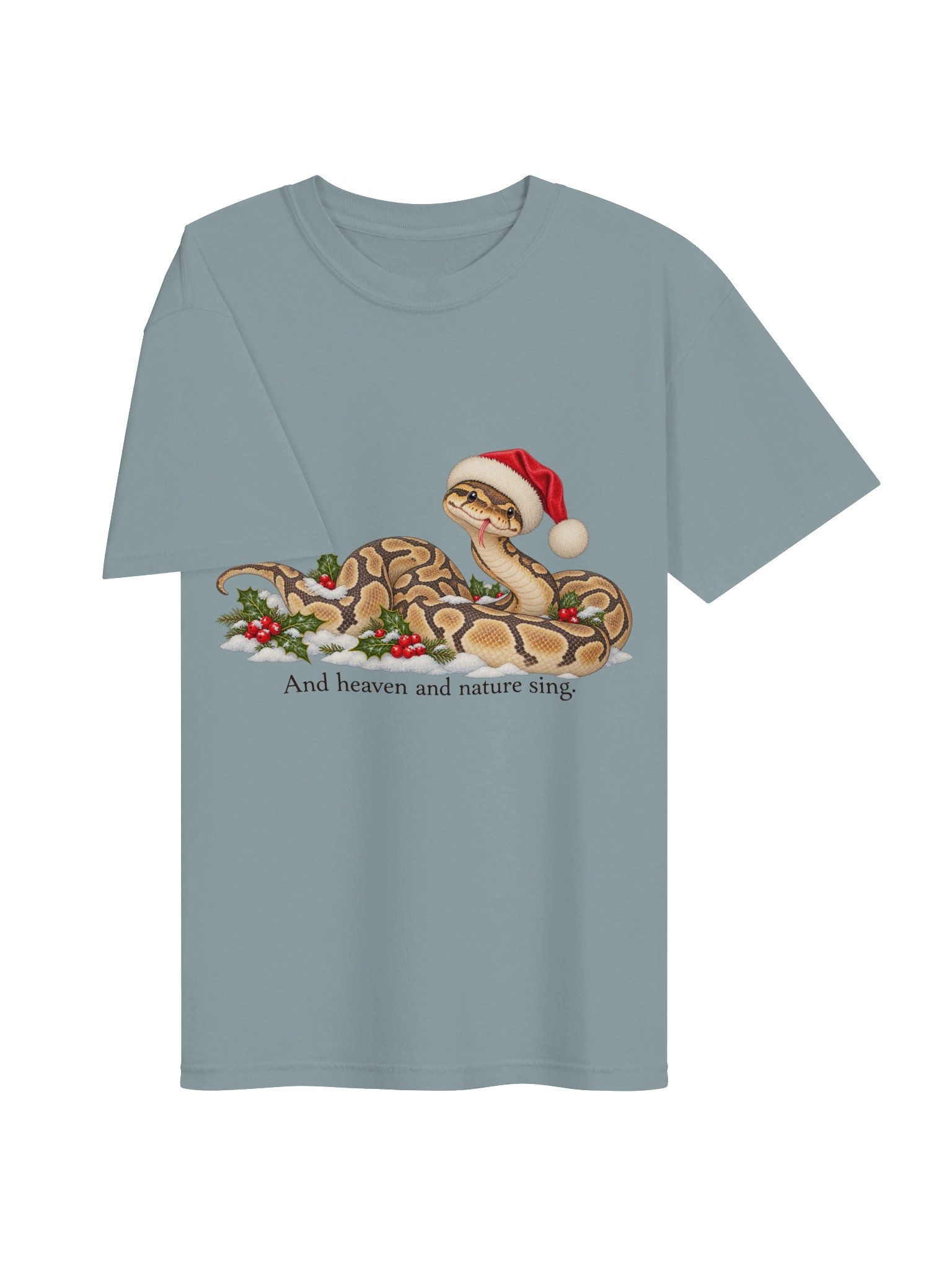 And Heaven and Nature Sing – Christmas Snake T-Shirt product image (6)