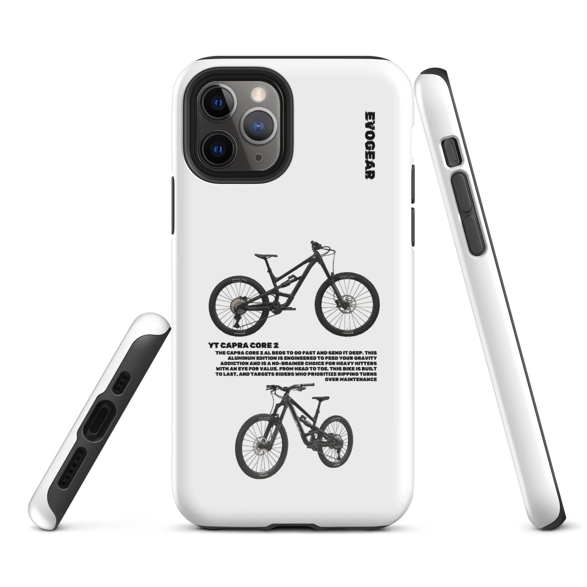 White YT Capra Core 2 iPhone Case product image (3)