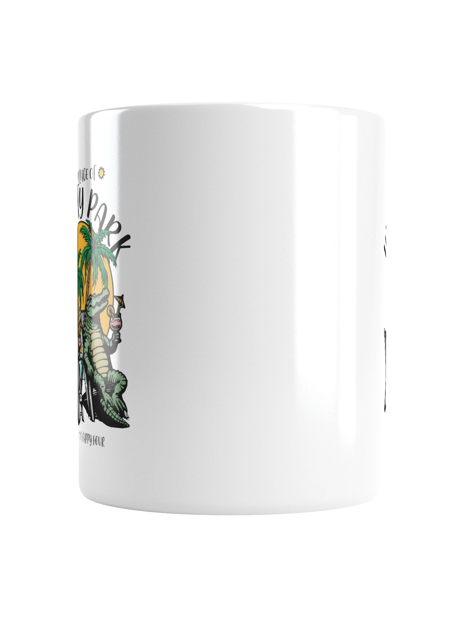 The Village of Liberty Park TV Florida USA Fun Manatee Alligator Design Coffee Mug product image (18)