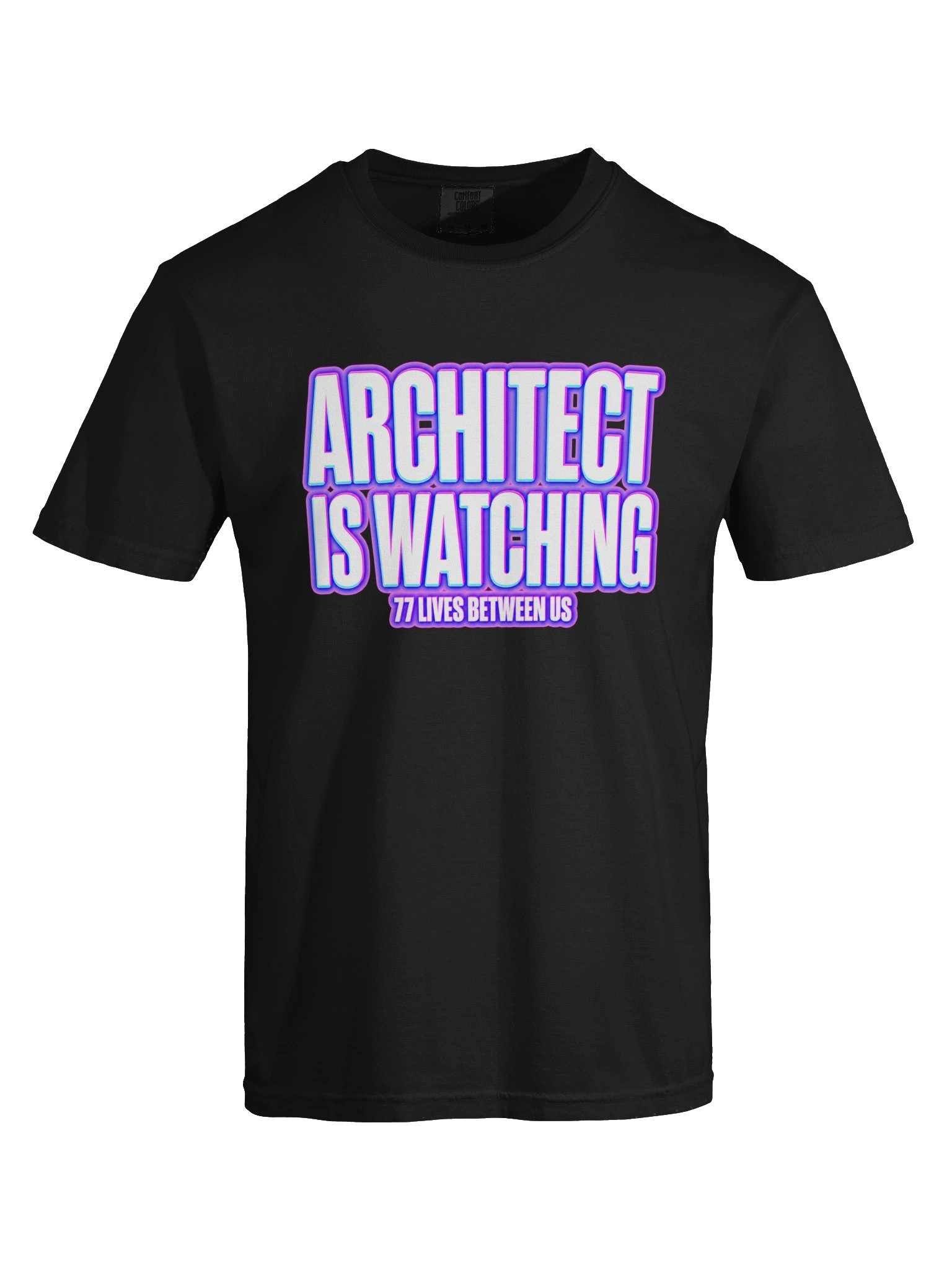 ARCHITECT IS WATCHING™ Tee — 77 Lives Between Us | TwinVerse77 Cyber Gamer Shirt product image (5)