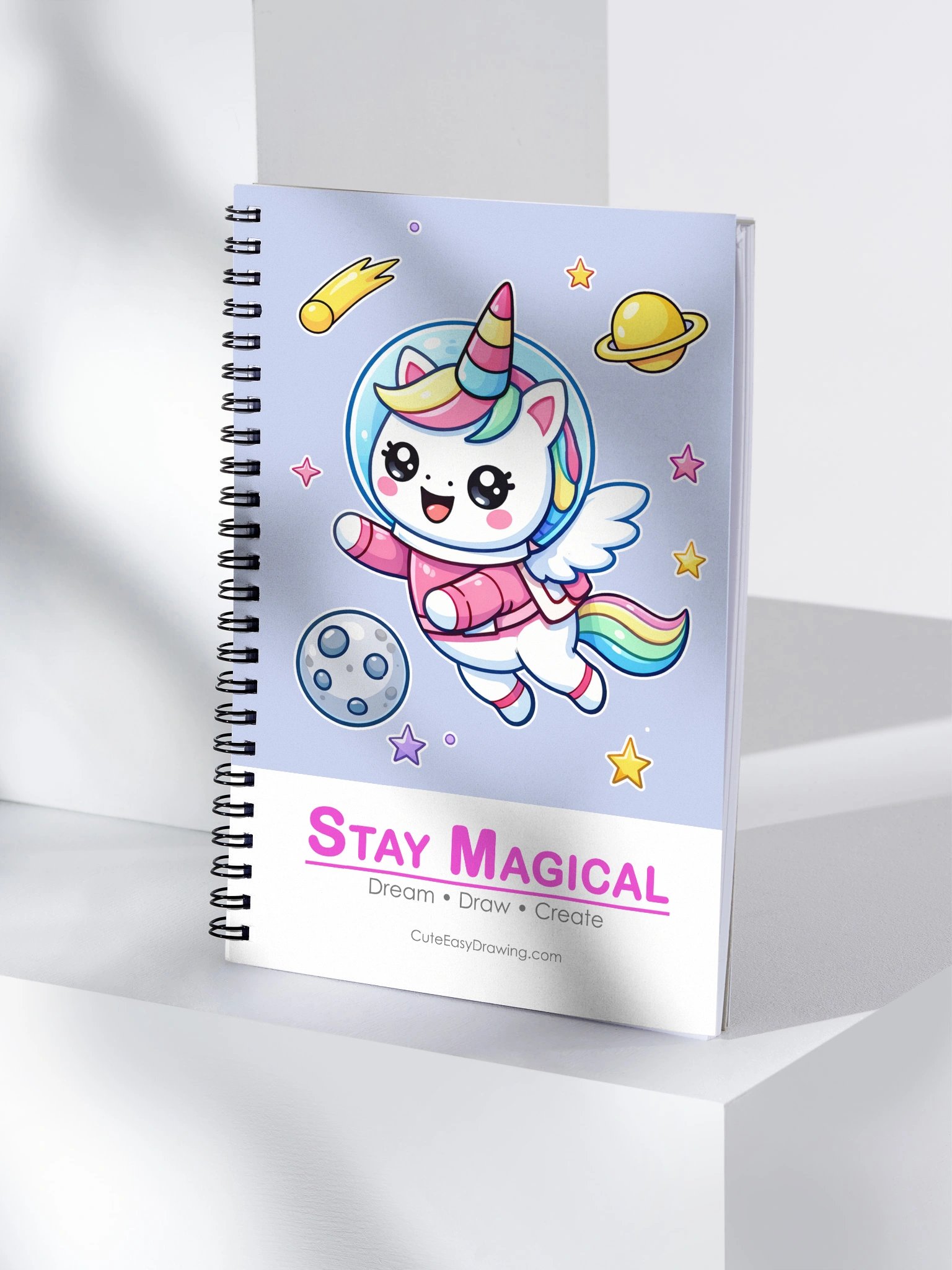 Space Unicorn Spiral Notebook product image (4)