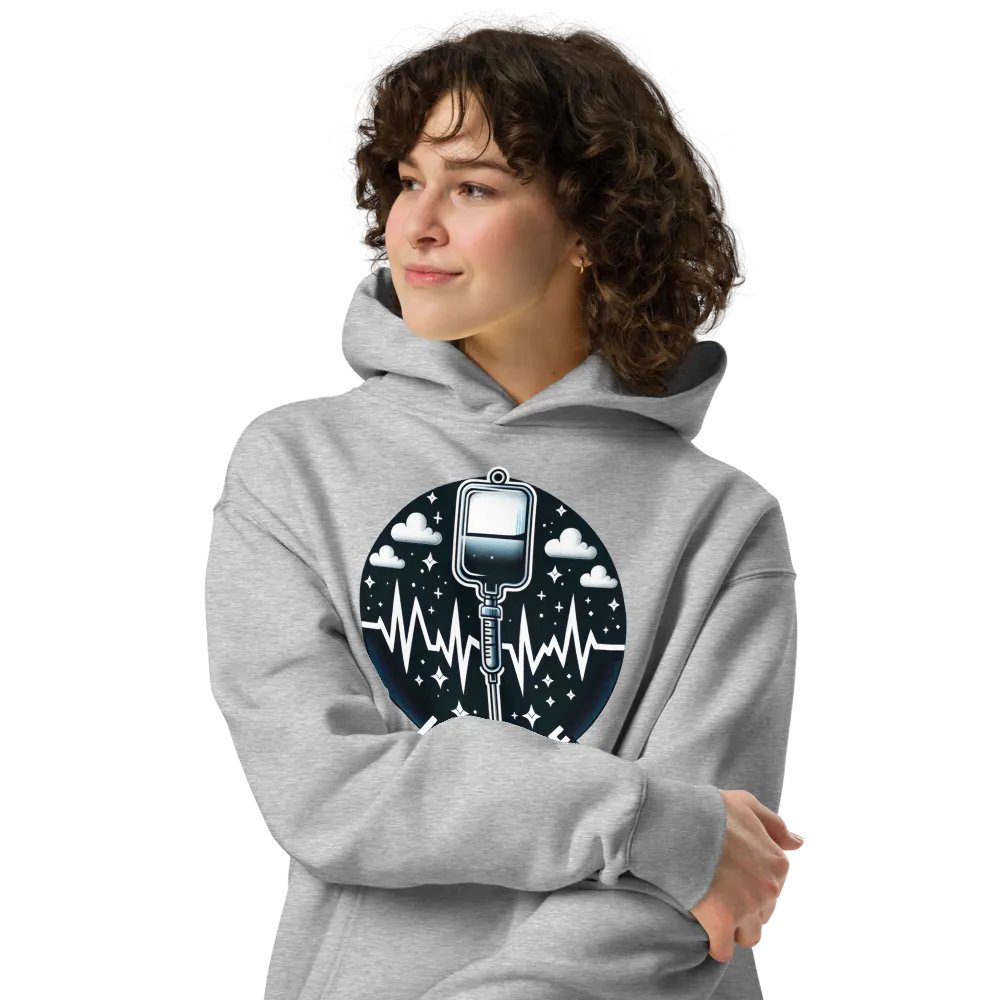 Lifeline EKG Oversized Hoodie product image (24)