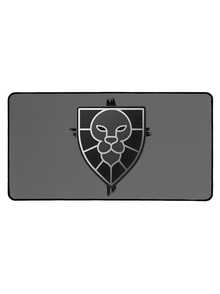 Lion Shield Large Desk Mat (Grey) product image (1)