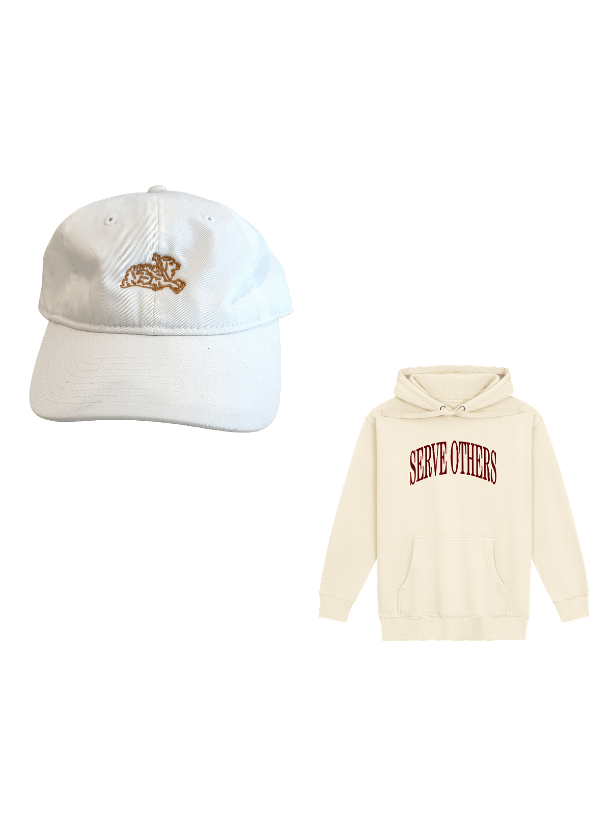 Serve Others Hoodie and Lamb of God cap bundle