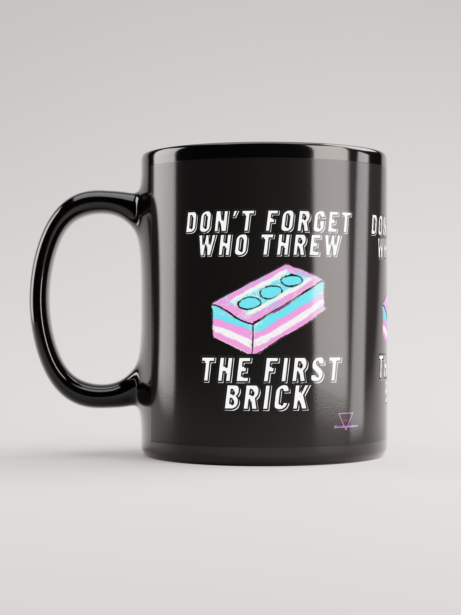 Don't Forget Who Threw The First Brick Mug-Black product image (12)