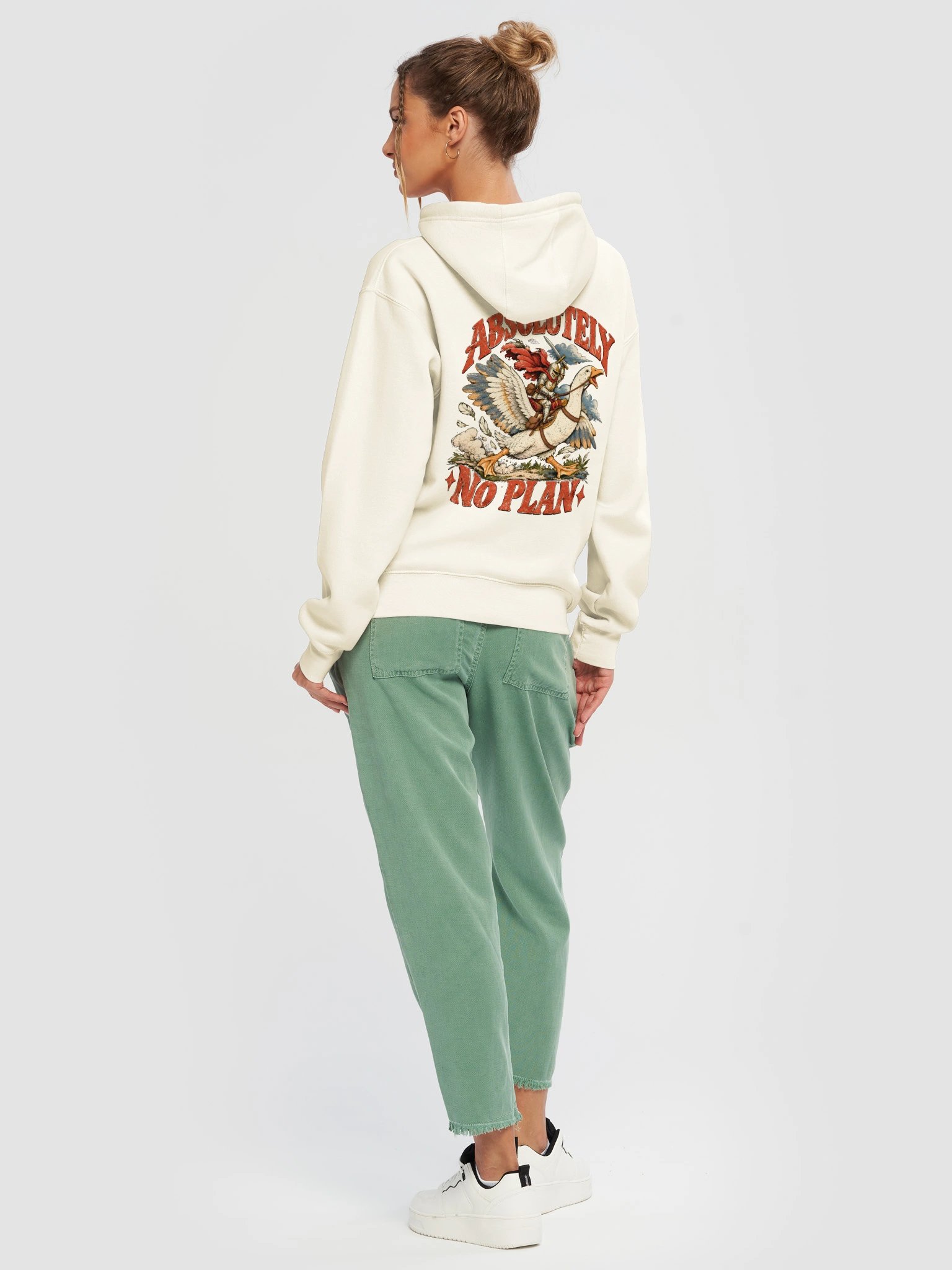 Absolutely No Plan Goose Hoodie 🪿 Funny Vintage Goose Sweatshirt product image (6)
