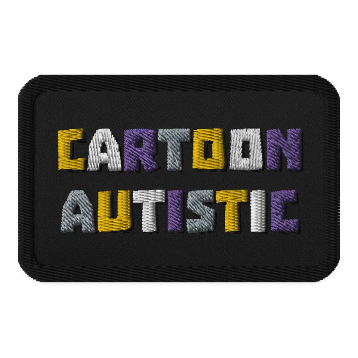 Cartoon Autistic Patch (Non-Binary Palette) product image (1)