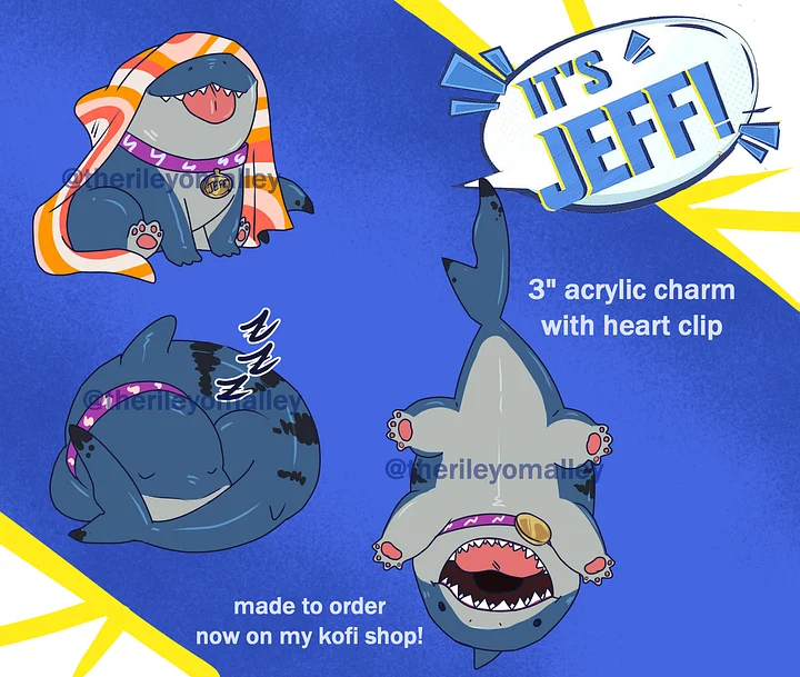 Jeff the Shark Charms product image (1)