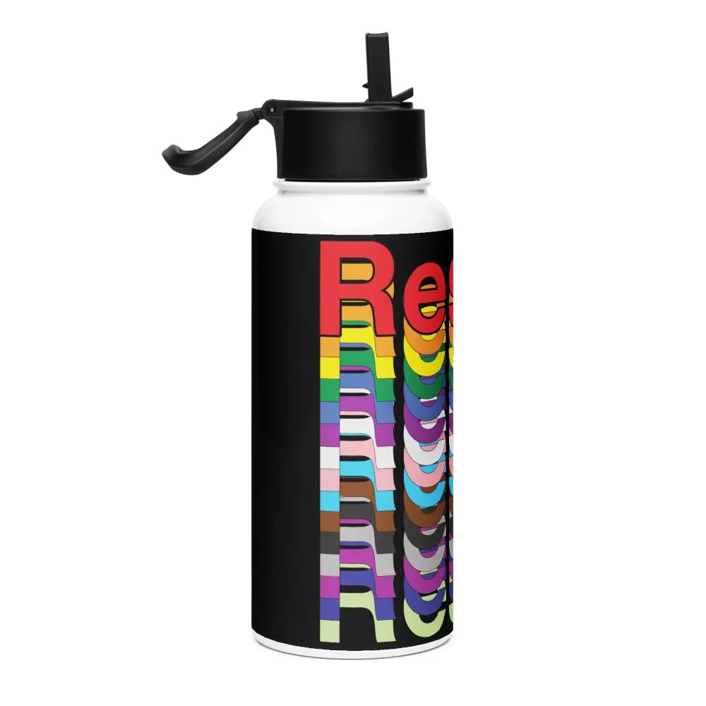 Resist - Rainbow Water Bottle with Straw product image (4)