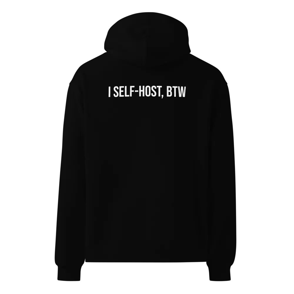 I self-host, btw (hoodie) product image (3)