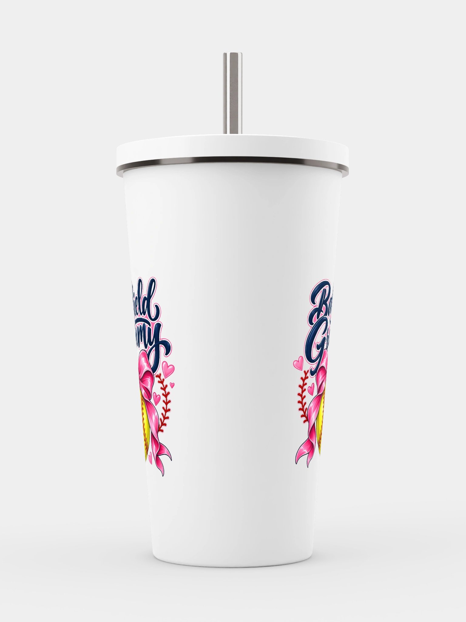 Ballfield Grammy Tumbler | Insulated Cup with Straw product image (2)
