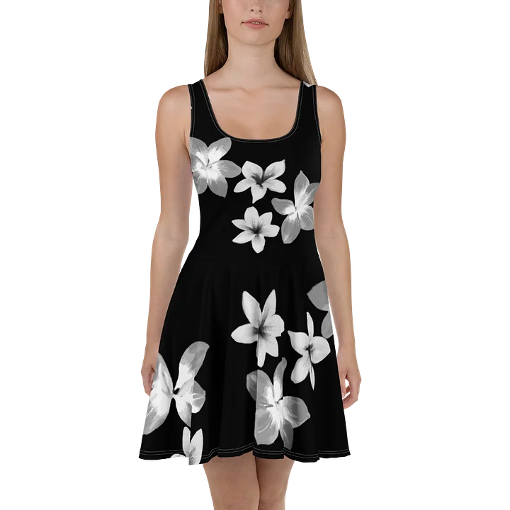 Volcanic Ash - Caribbean Soufriere Flower Print | Skater-Sun Dress product image (1)