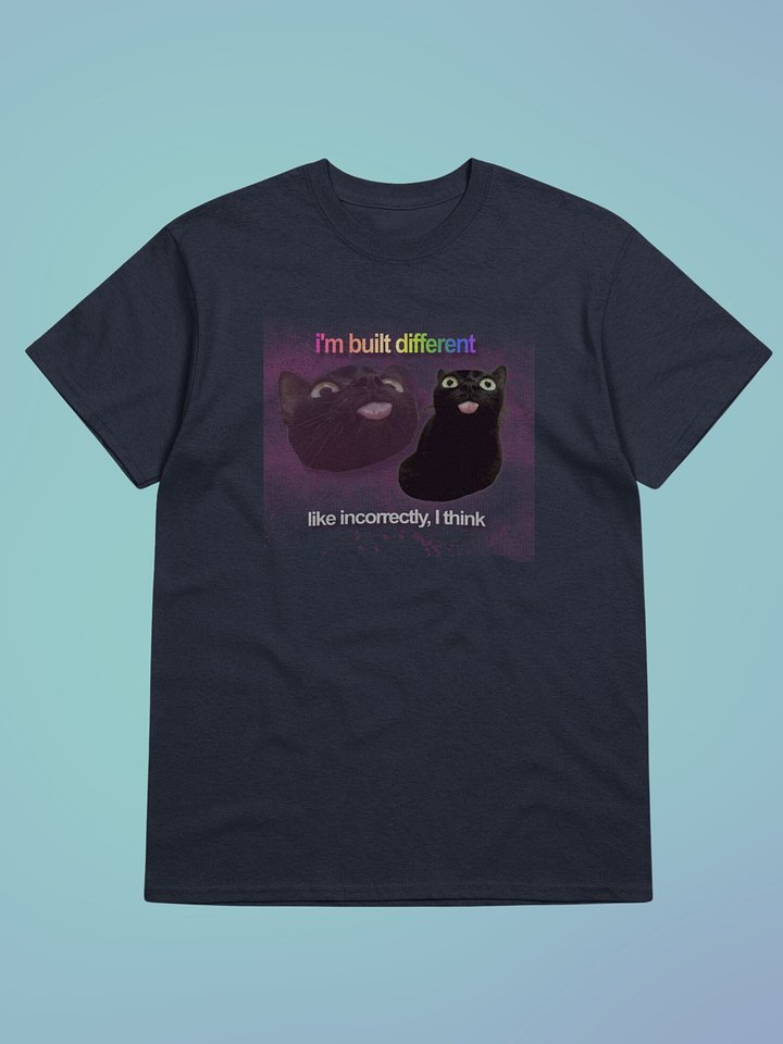 I'm built different, like incorrectly I think unisex tee product image (2)
