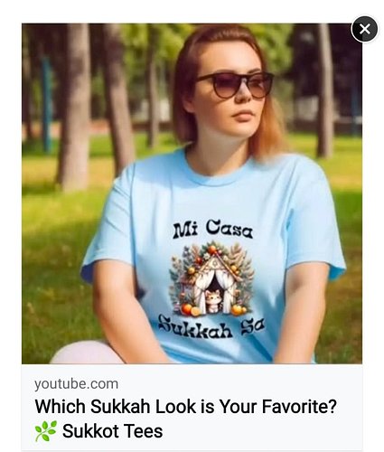 Check out today's YouTube short. This one features Sukkot designs. 

#YouTube #shorts #sukkot #sukkah