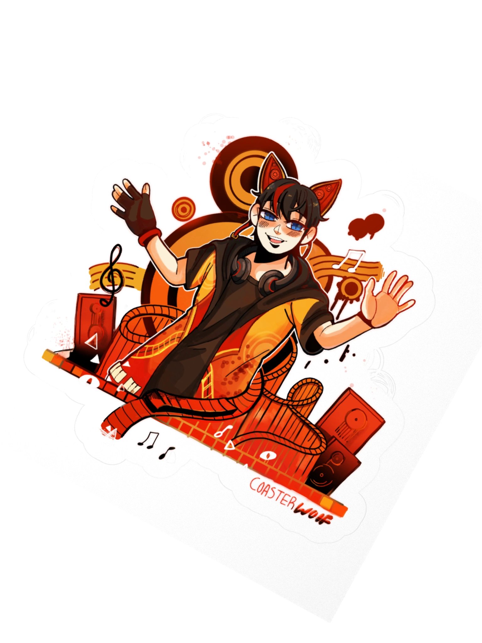 Coaster metro thrill vibes Sticker product image (4)