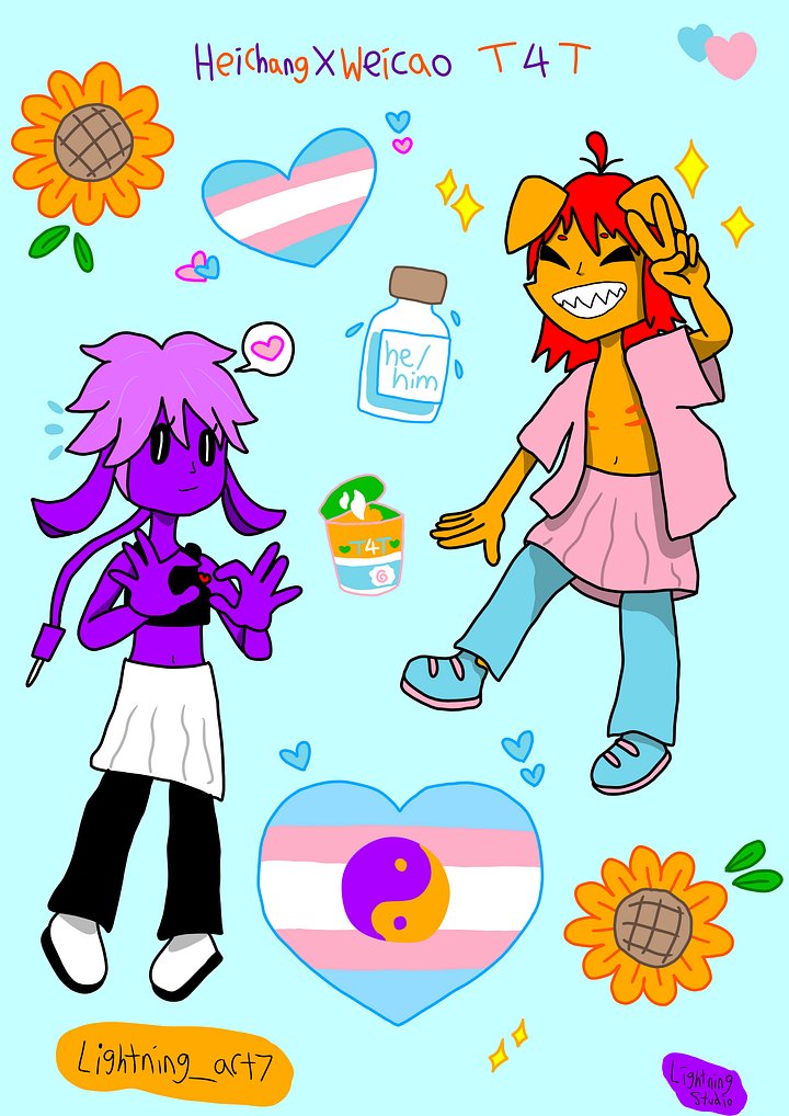t4t Heichang X Weicao sticker sheet product image (1)