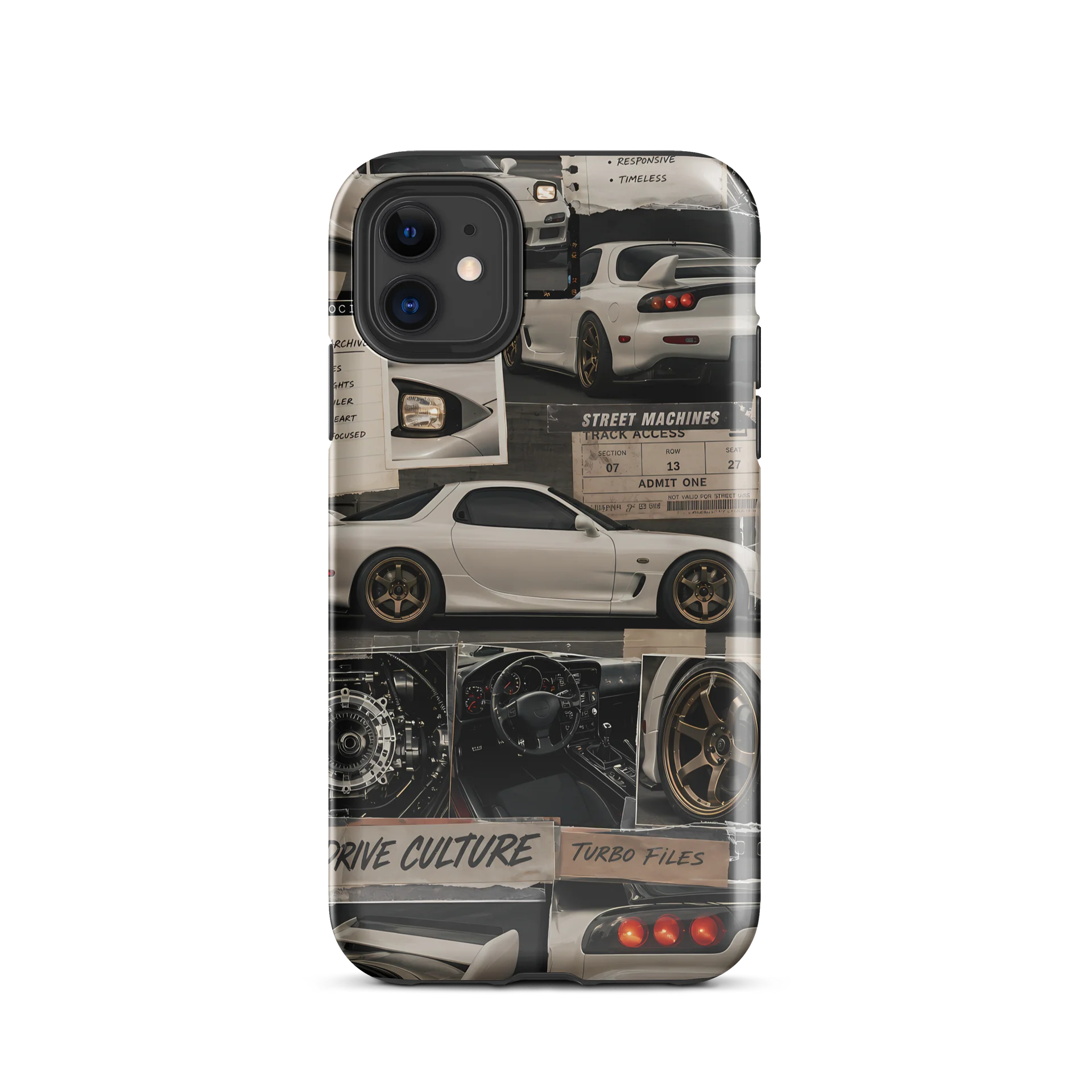 Rotary Motion Pearl White JDM Collage Premium Tough Case product image (55)
