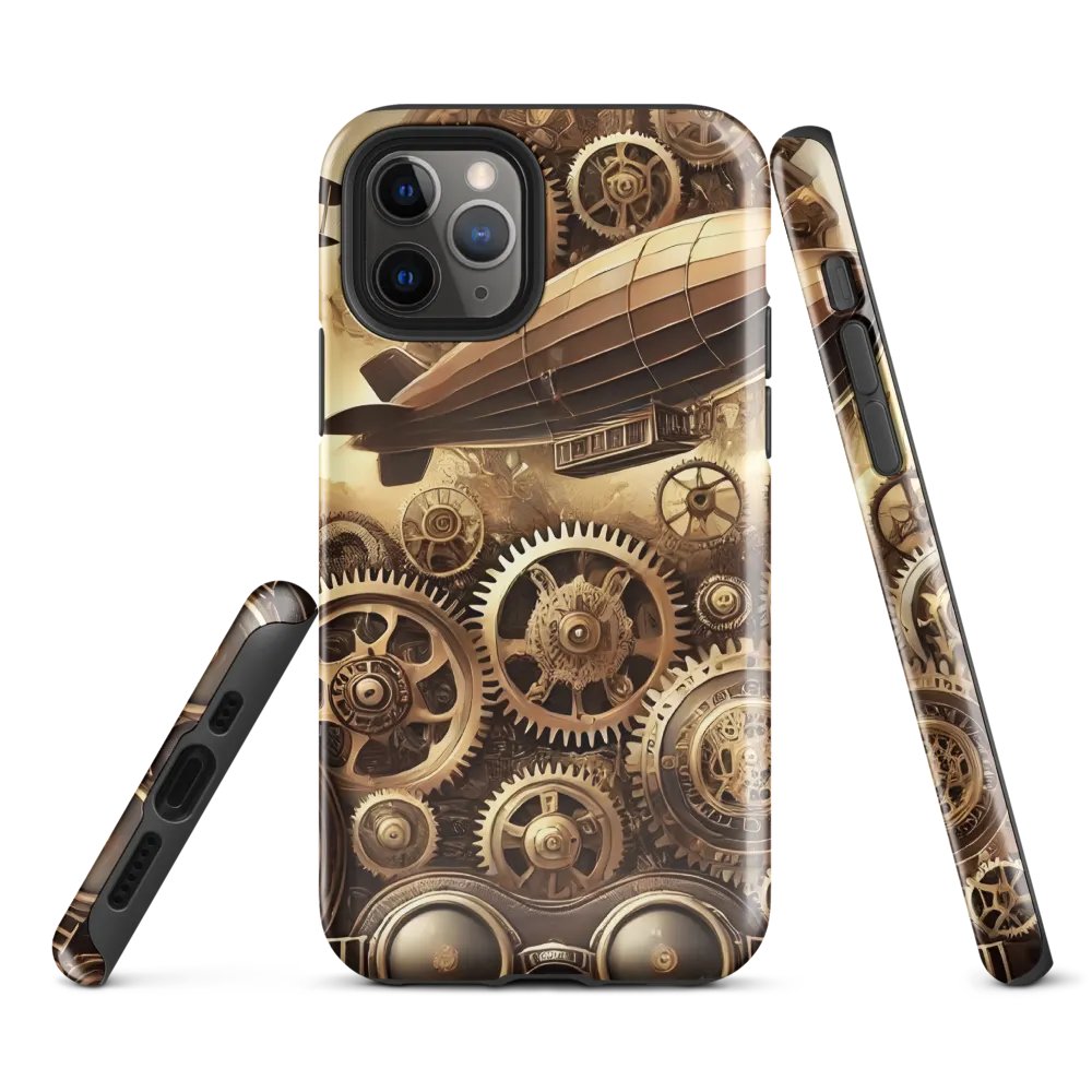 Steampunk Airship iPhone Tough Case - Vintage Industrial Design product image (2)