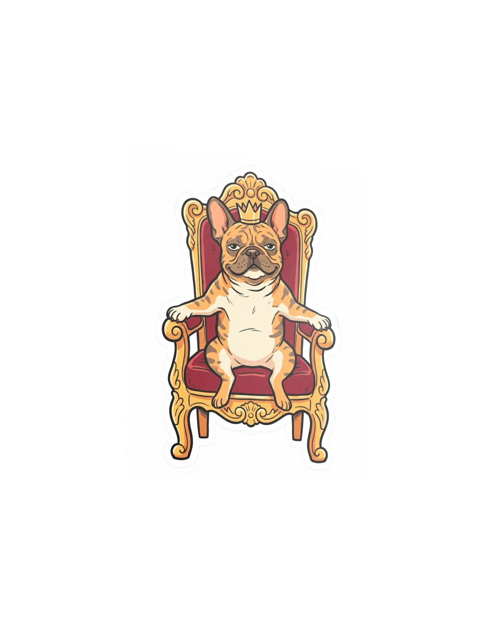 French Bulldog on the Throne Poster product image (7)