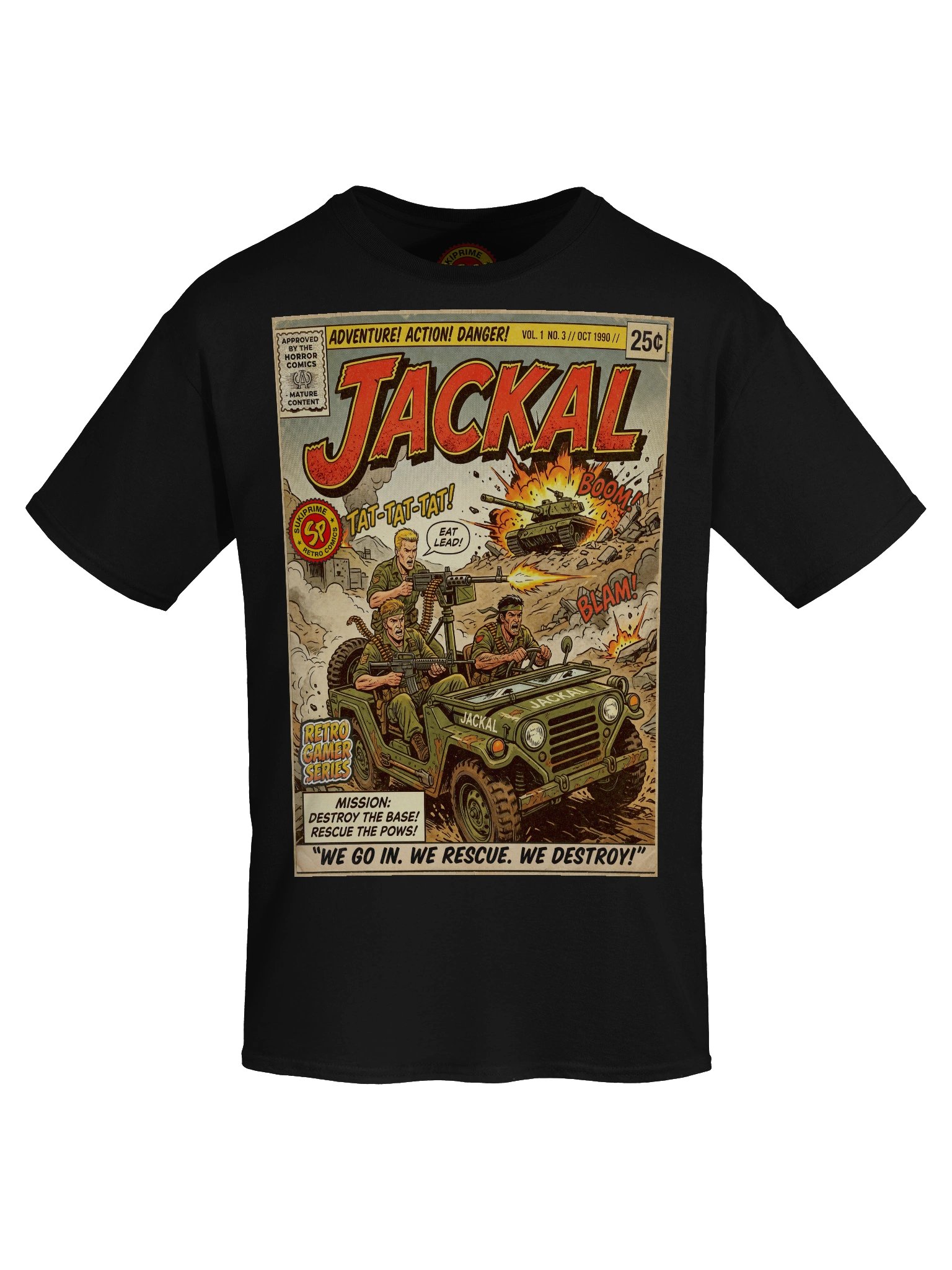 Jackal Comic Art T-Shirt product image (5)
