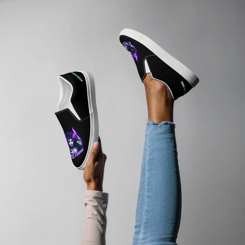 DeviLuna Black Slip-On Shoes product image (1)