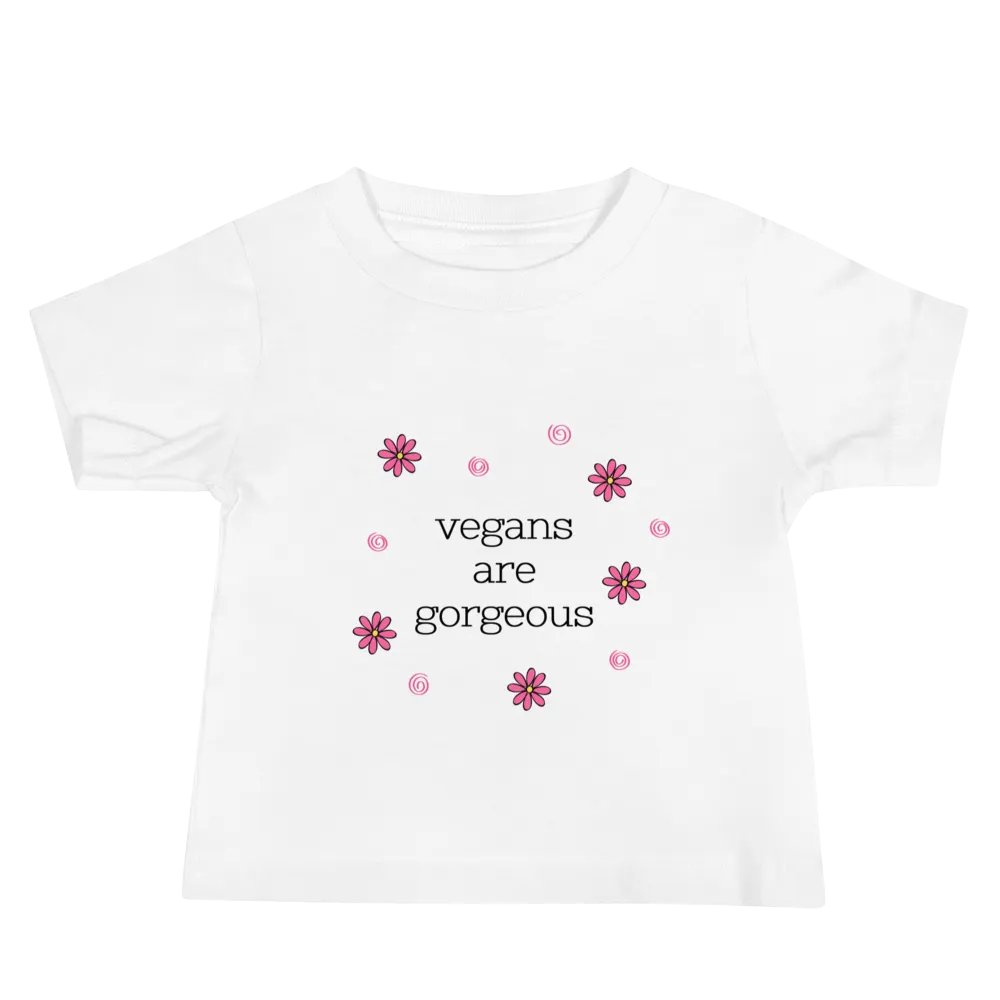 “Vegans Are Gorgeous” White T-Shirt for Kids product image (2)