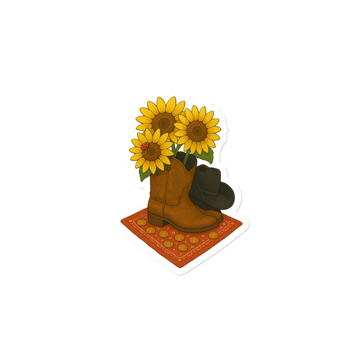 Sunflower Cowboy Boot Magnet product image (2)