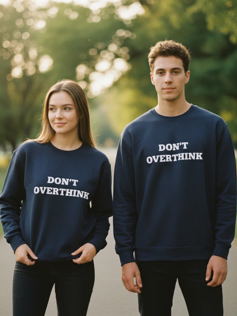 Don’t Overthink Unisex Sweatshirt product image (6)