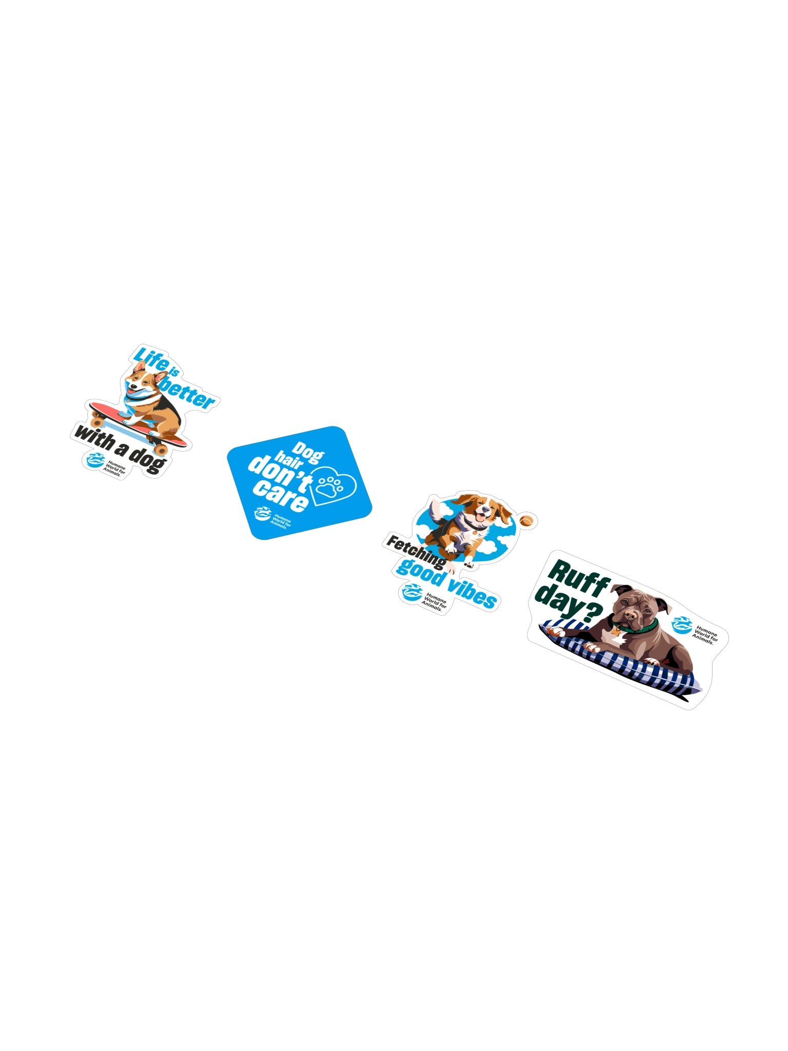 I love dogs stickers – Set of 4 product image (6)