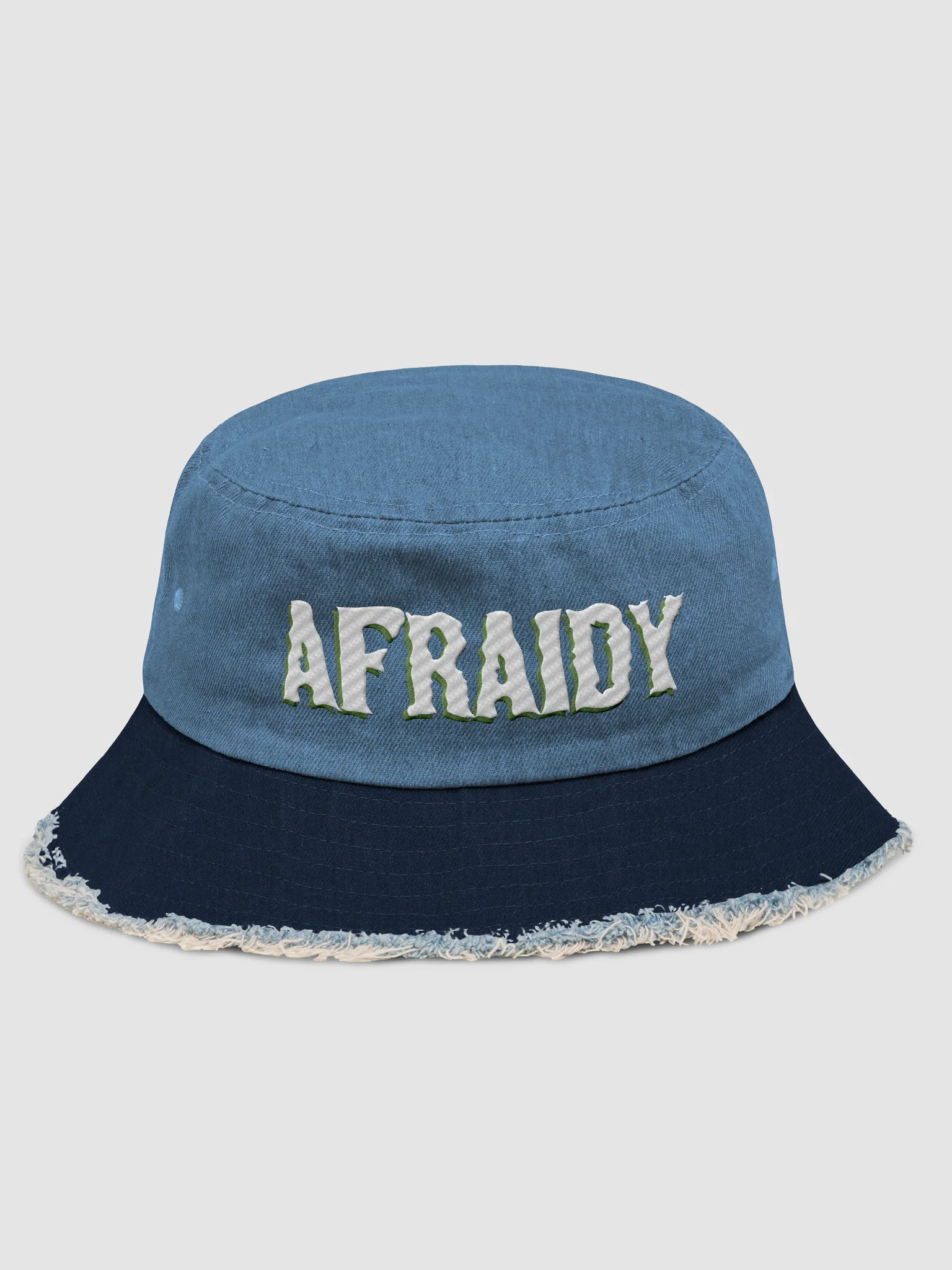 White Afraidy Bucket Hat product image (1)
