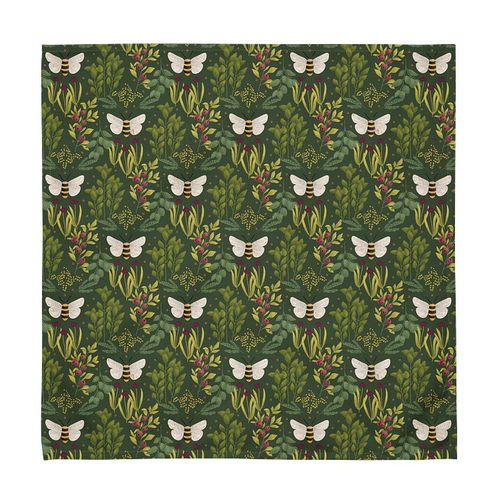 Bees and Foliage Cloth Napkin Set (4) product image (2)