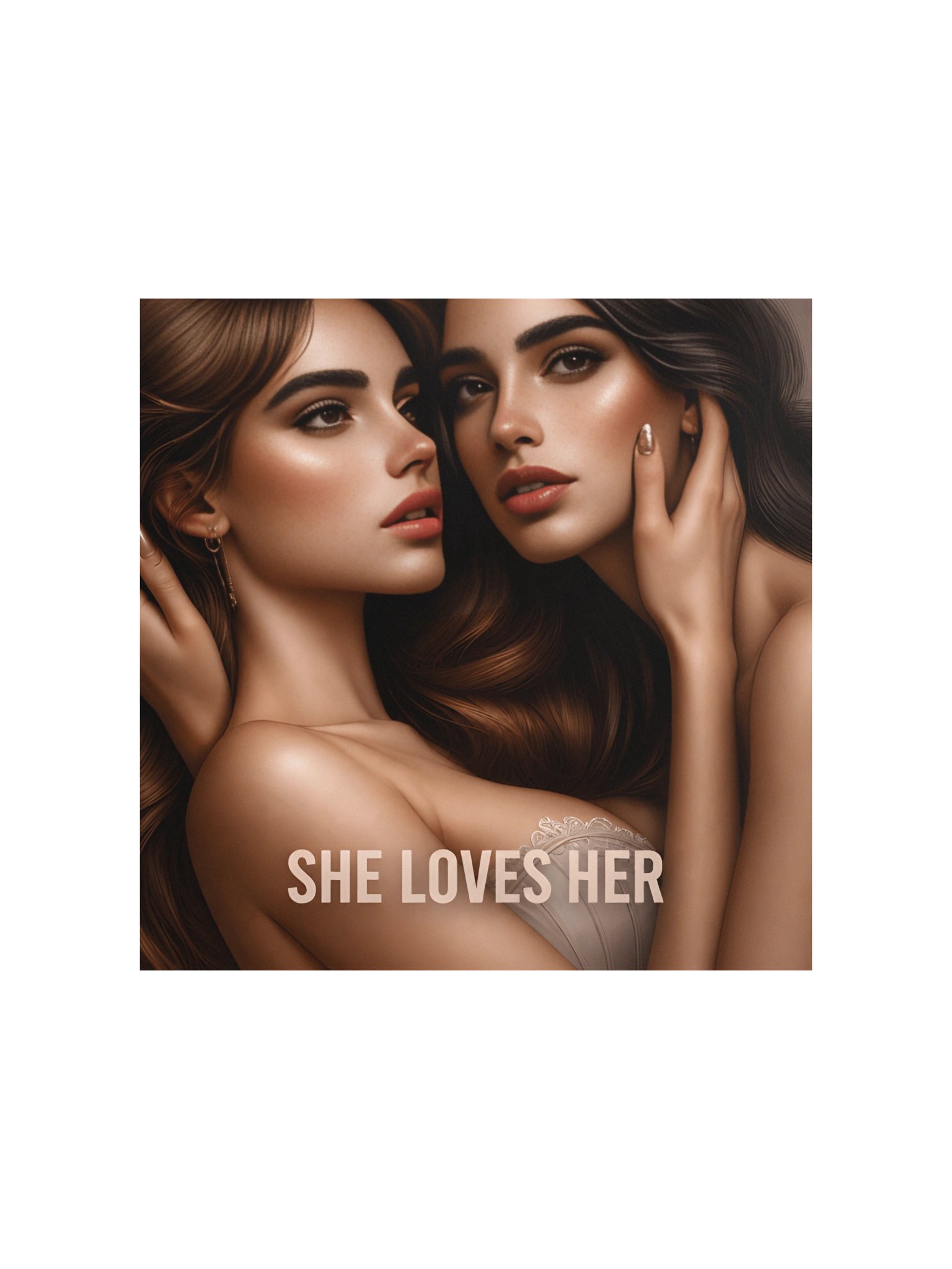 She Loves Her | Divine Feminine Sapphic Wall Art Print product image (2)