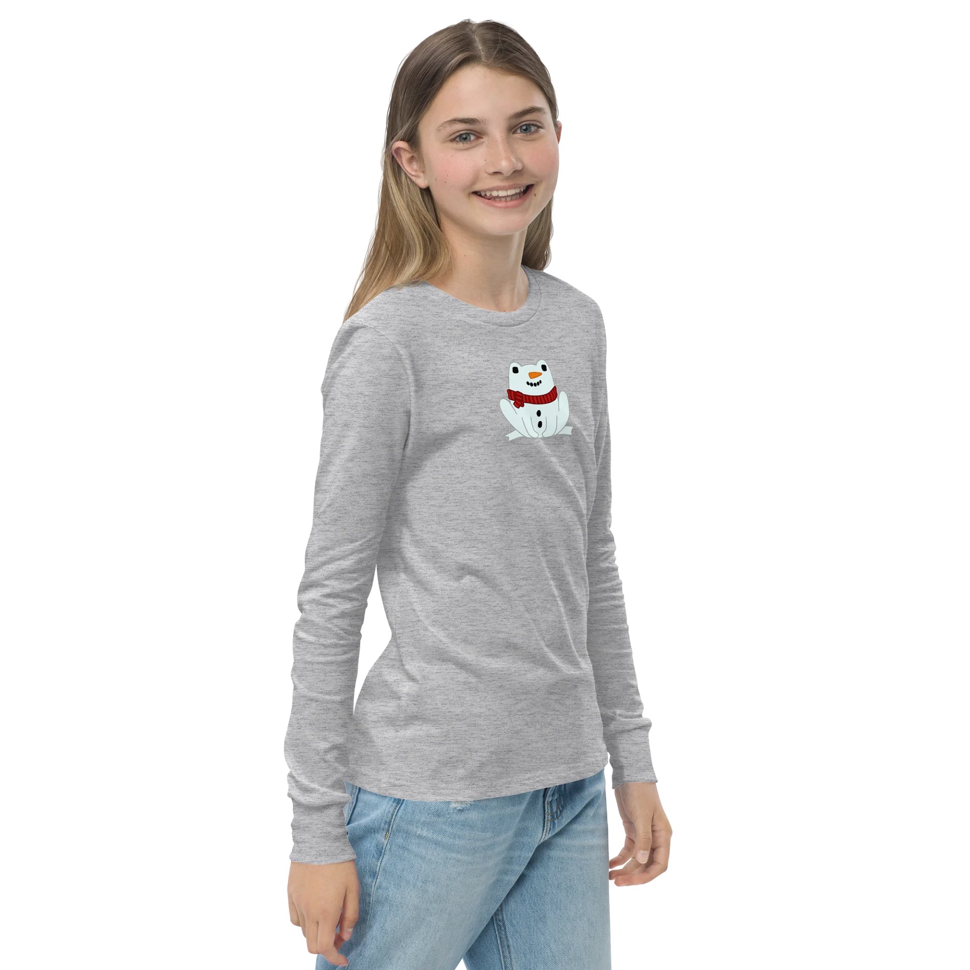 s0phmas Snow Froge Kids Longsleeve T-Shirt product image (4)