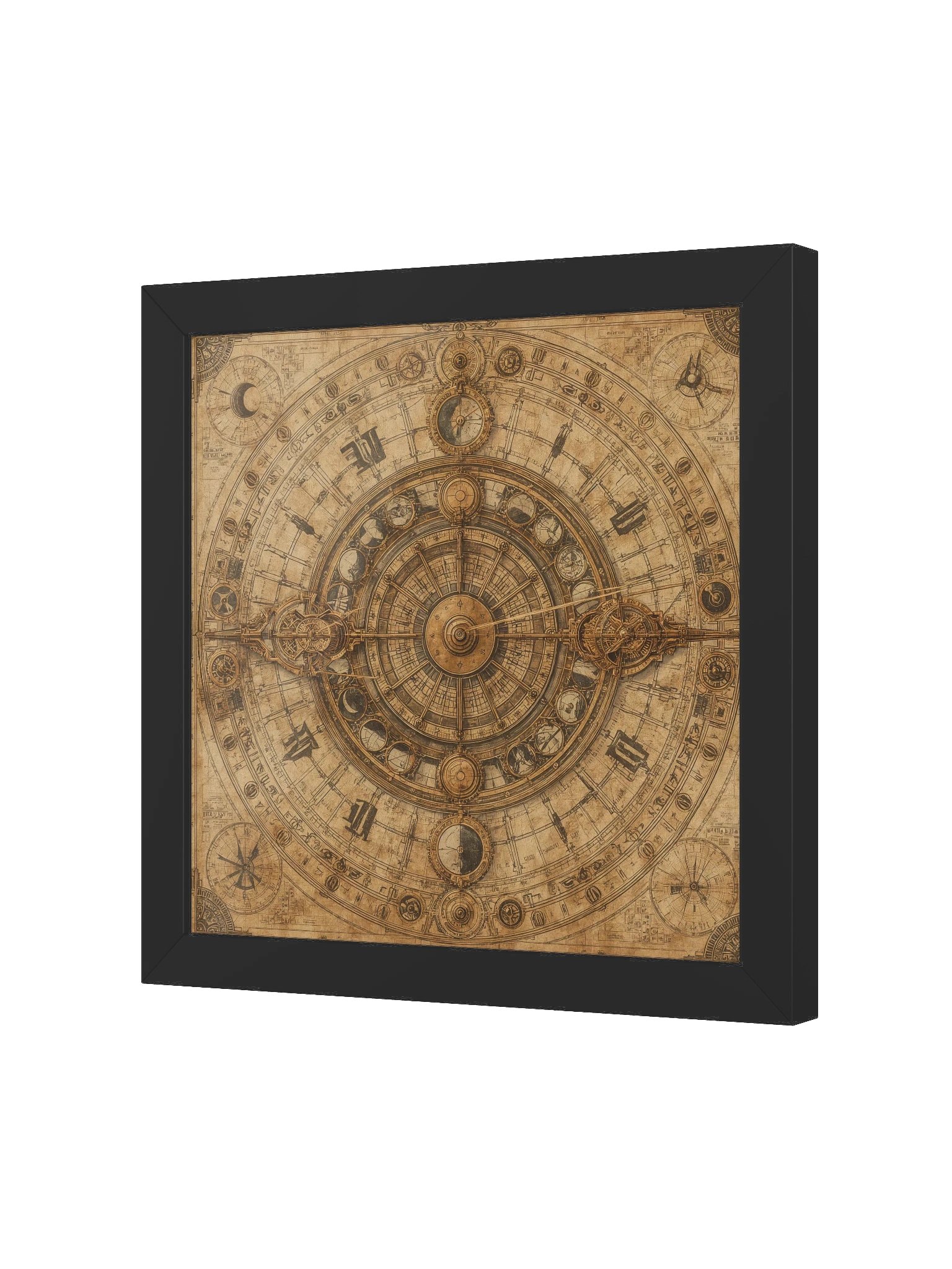 The Chronos Engine - Framed Square Poster (Black Frame) product image (2)