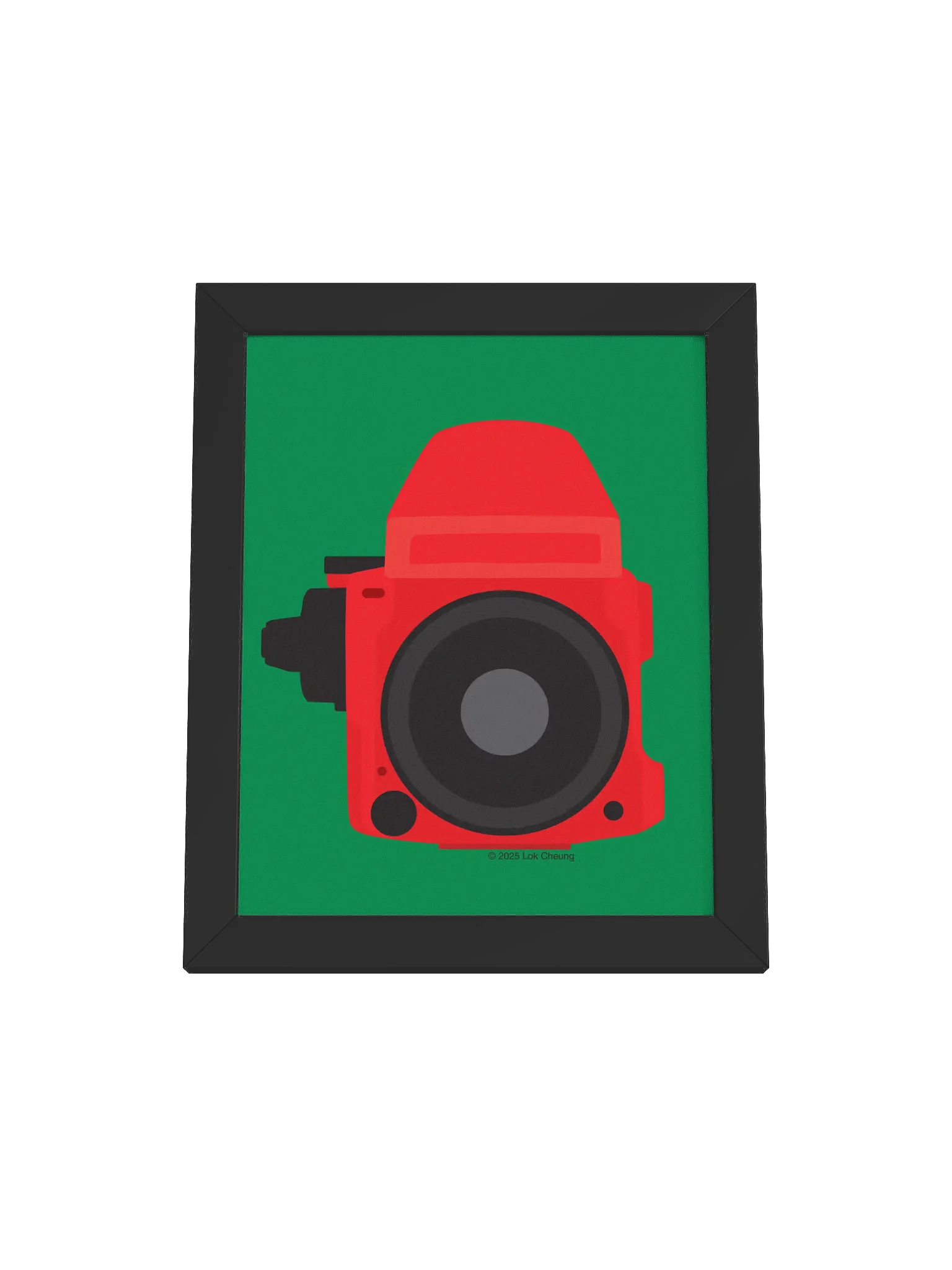 M 645 Red on Green - Framed Poster product image (1)