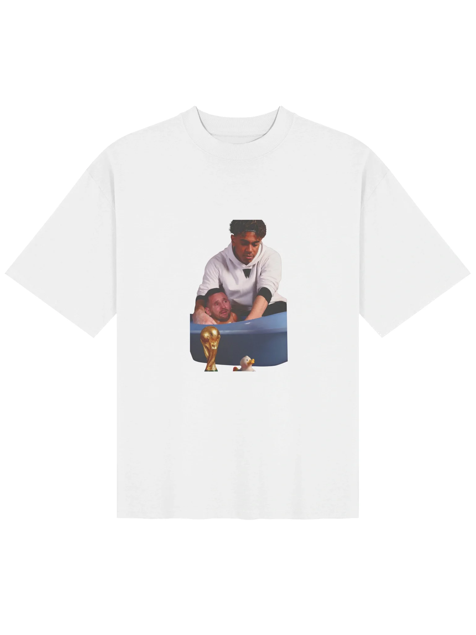 Crying Messi Bathtub Trophy Parody Football Fan Shirt product image (104)