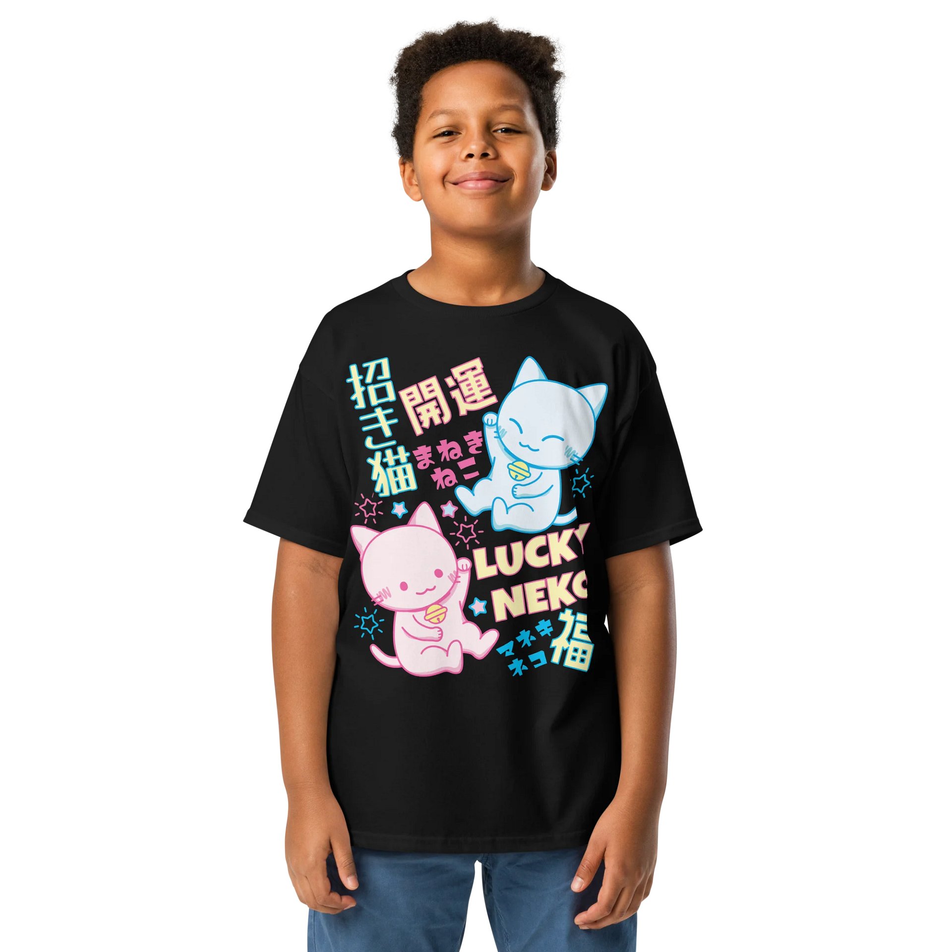 Lucky Charm Kitties- Unisex Youth Heavyweight T-shirt product image (1)