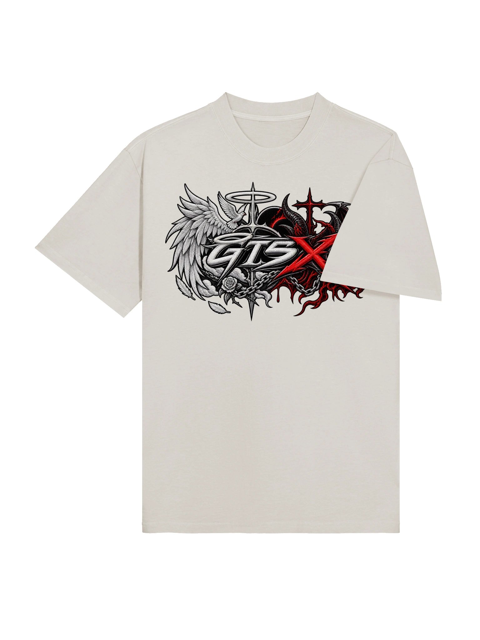GTSX Duality Angels & Demons Alt Oversized Faded Tee product image (4)
