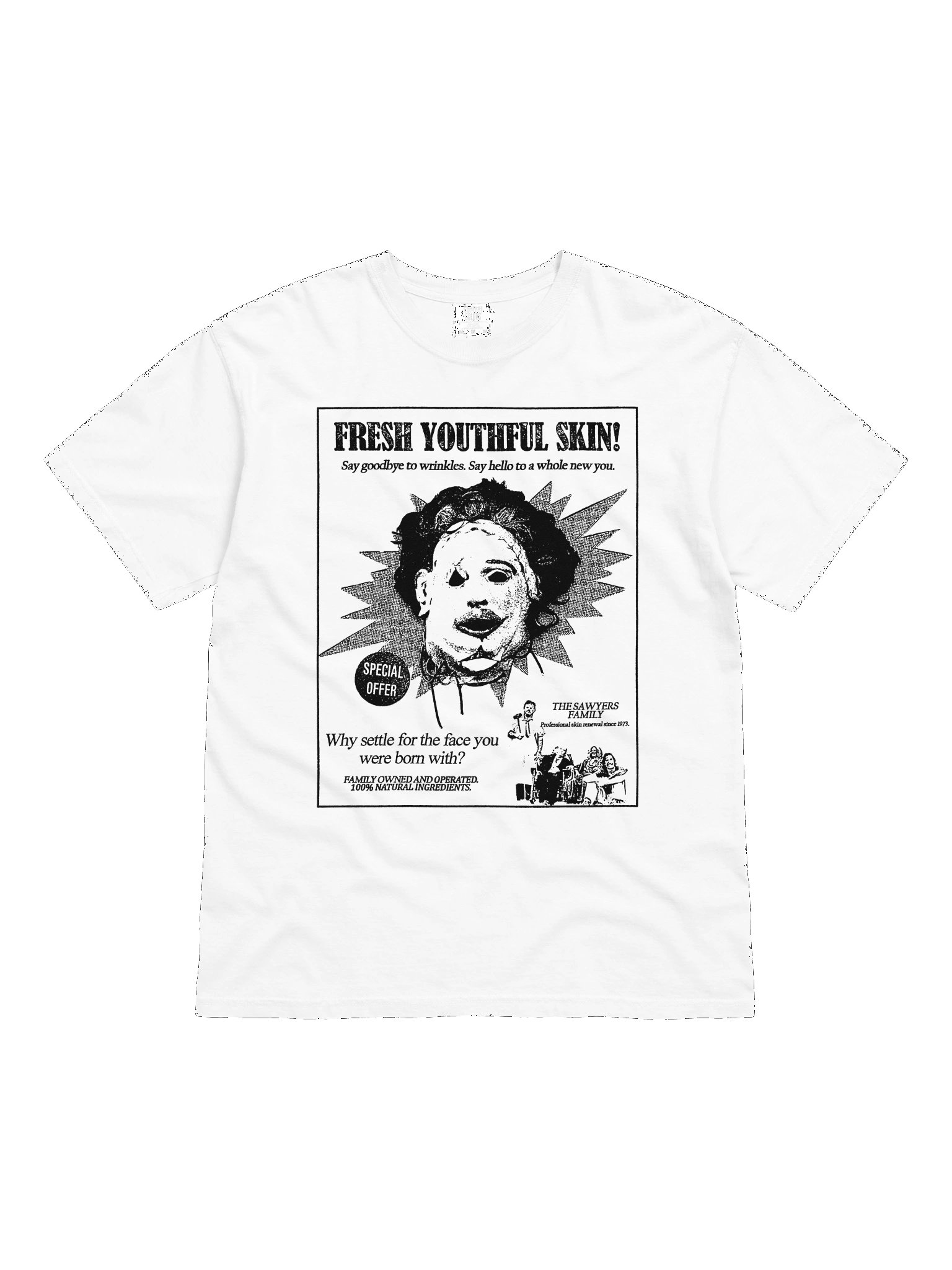 SKINCARE / LEATHERFACE T-SHIRT product image (9)