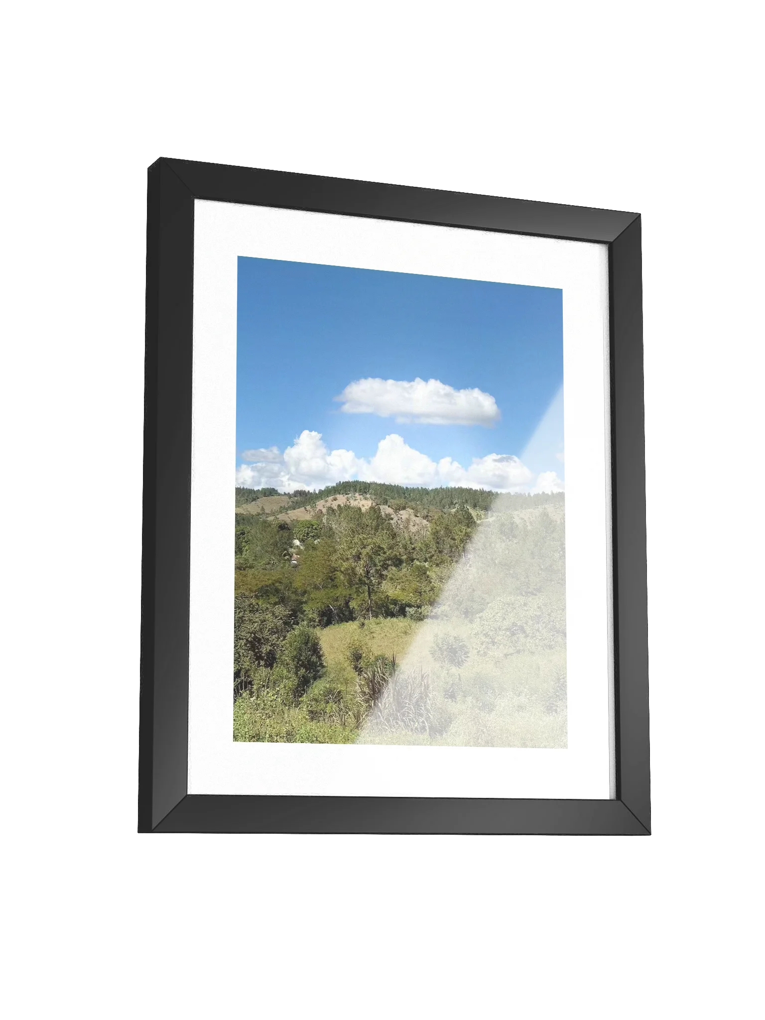 Mountain View with Cloud Framed Art Print product image (7)