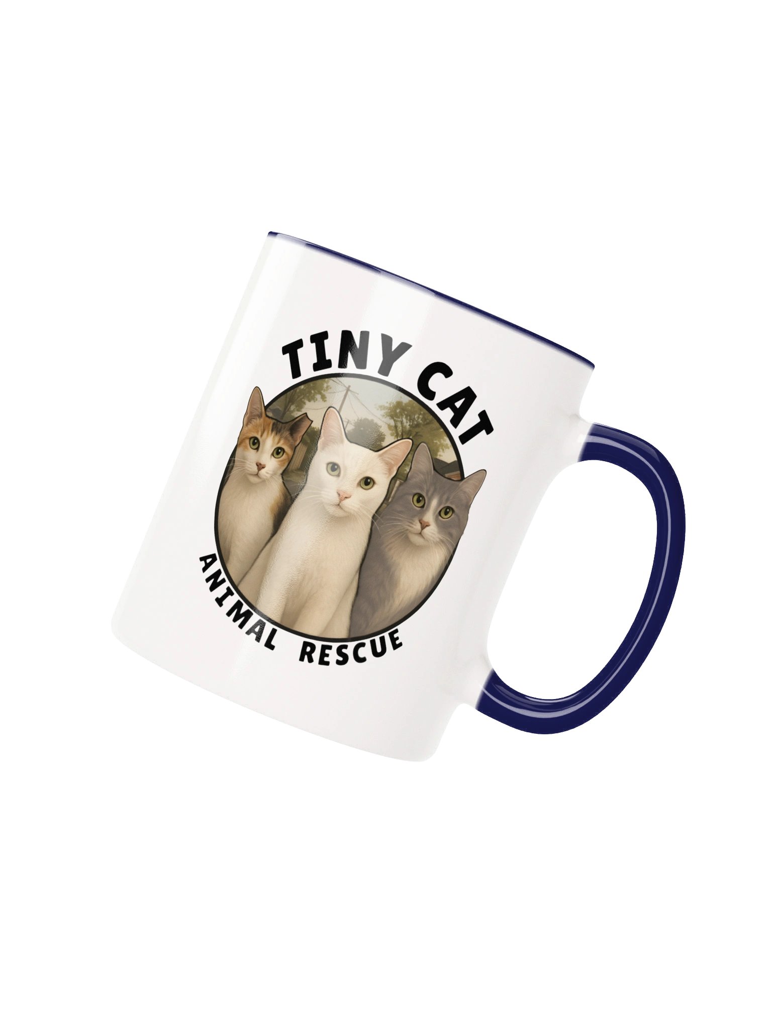 Tiny Cat Logo Two-Tone Mug product image (2)