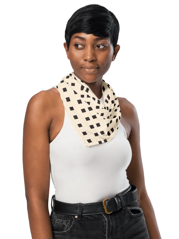 Pushback Mode All-Over 80s sophisticate Print Bandana//scarf product image (5)