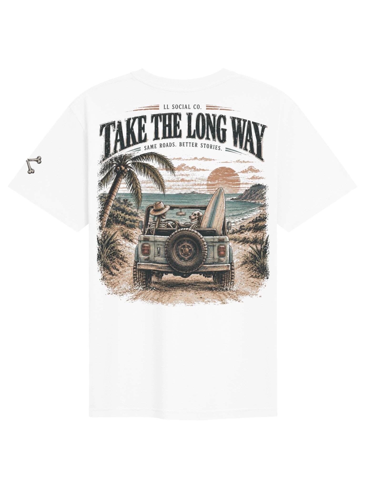 Take the Long Way Comfort Colors Tee — Coastal Skellie Edit product image (2)