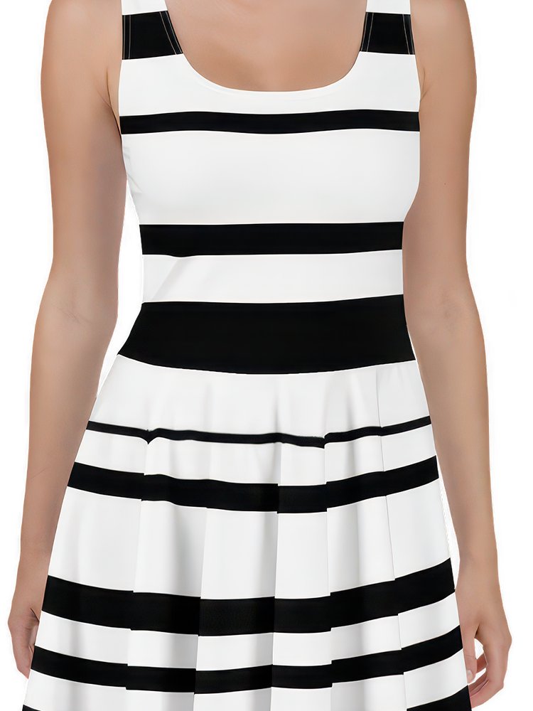 Black & White Stripe All-Over Dress product image (2)