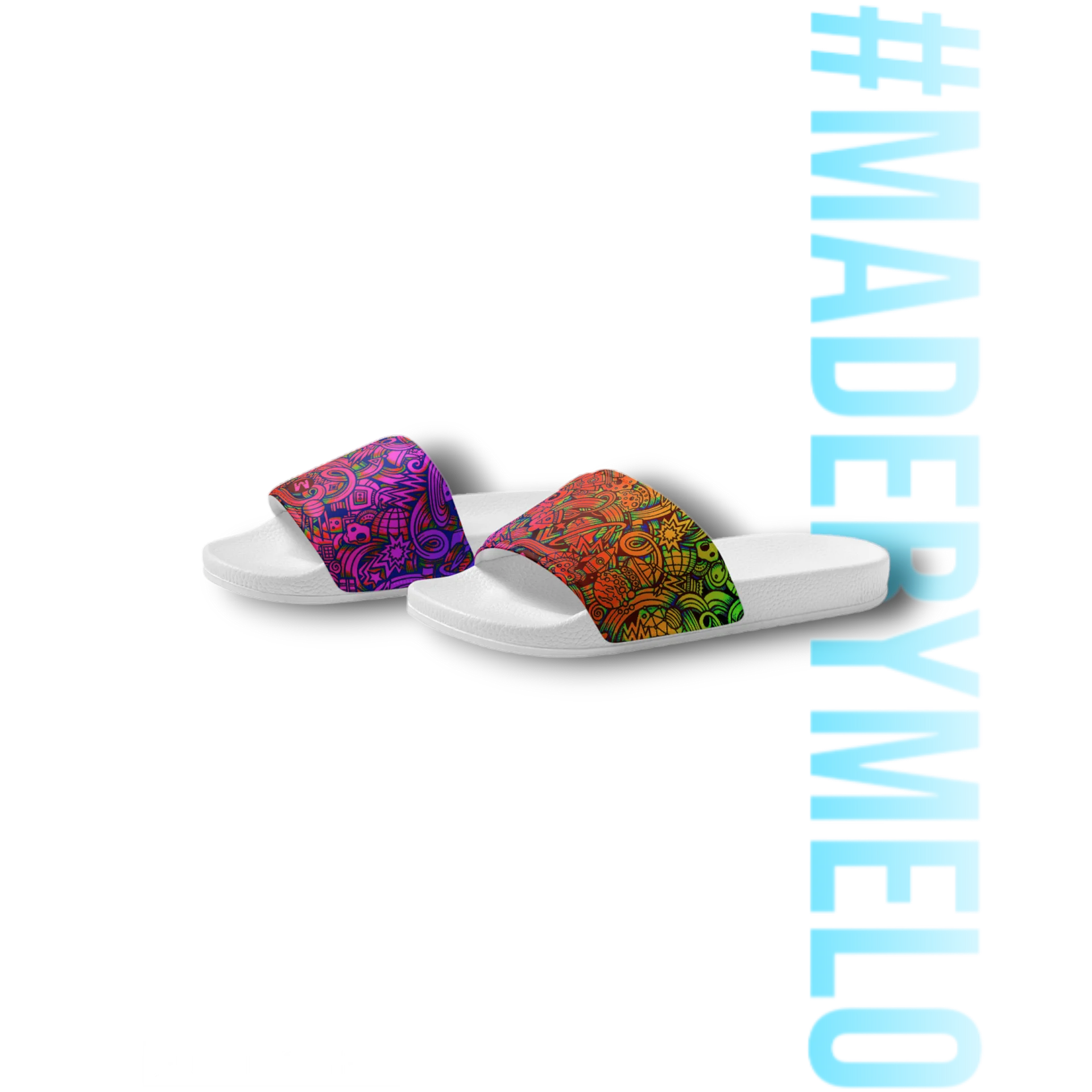 Rainbow Space Scribble - Women's Slides | #MADEBYMELO product image (4)