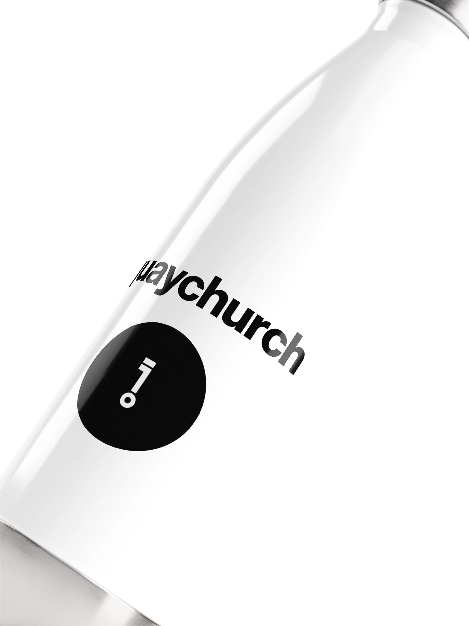 quaychurch steel water bottle product image (5)