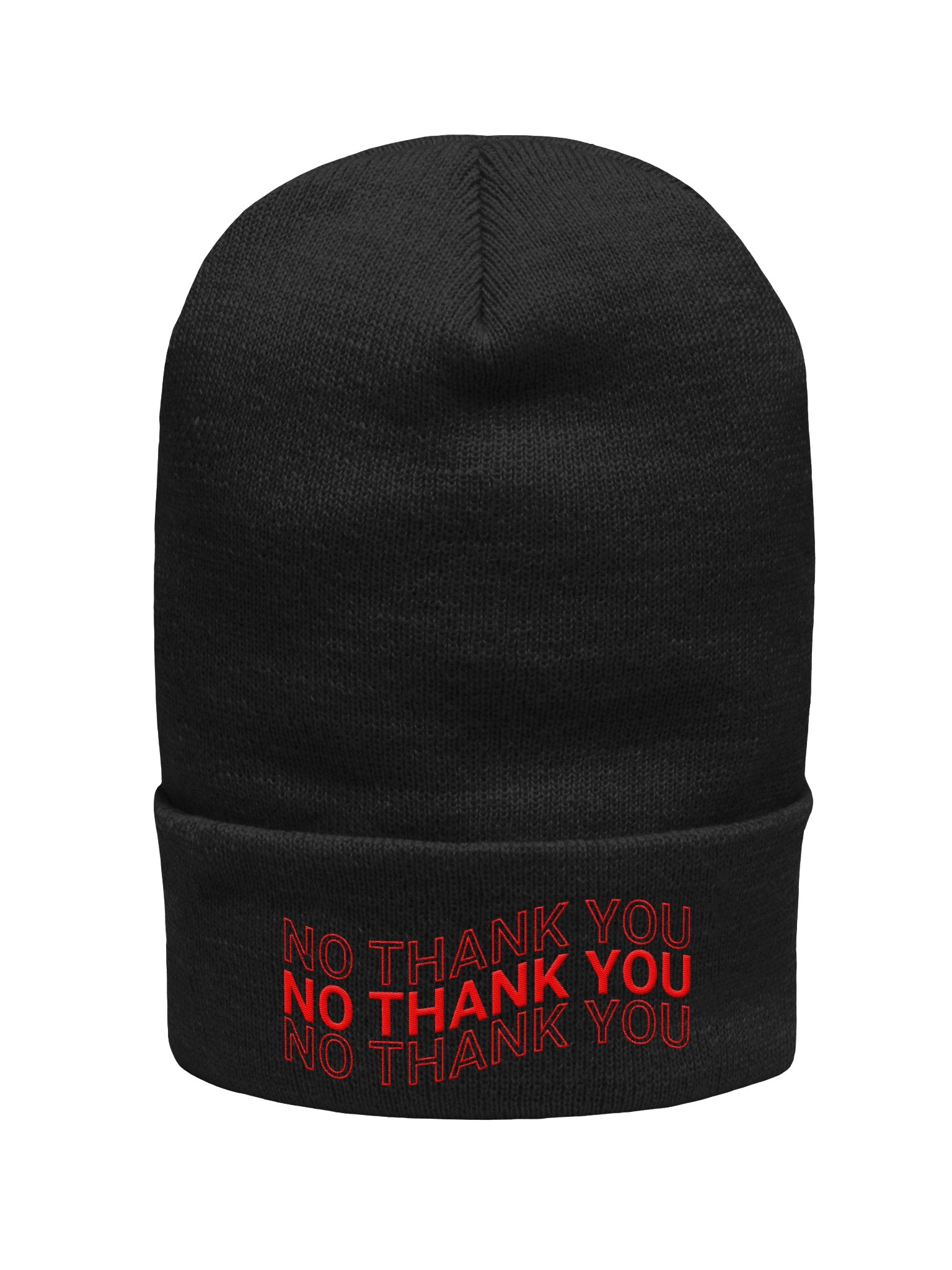 No Thank You Beanie product image (1)