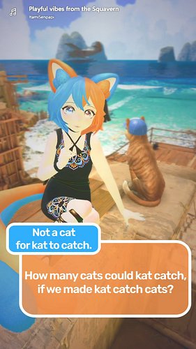 Why would a catgirl vtuber even want to catch cats?
Ask questions here: https://forms.gle/JqXpNPfhDSMVwGy36

VRChat World: Pa...