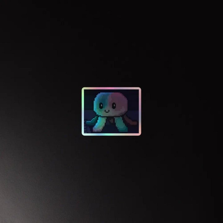 Squiddleton Holographic Sticker product image (4)