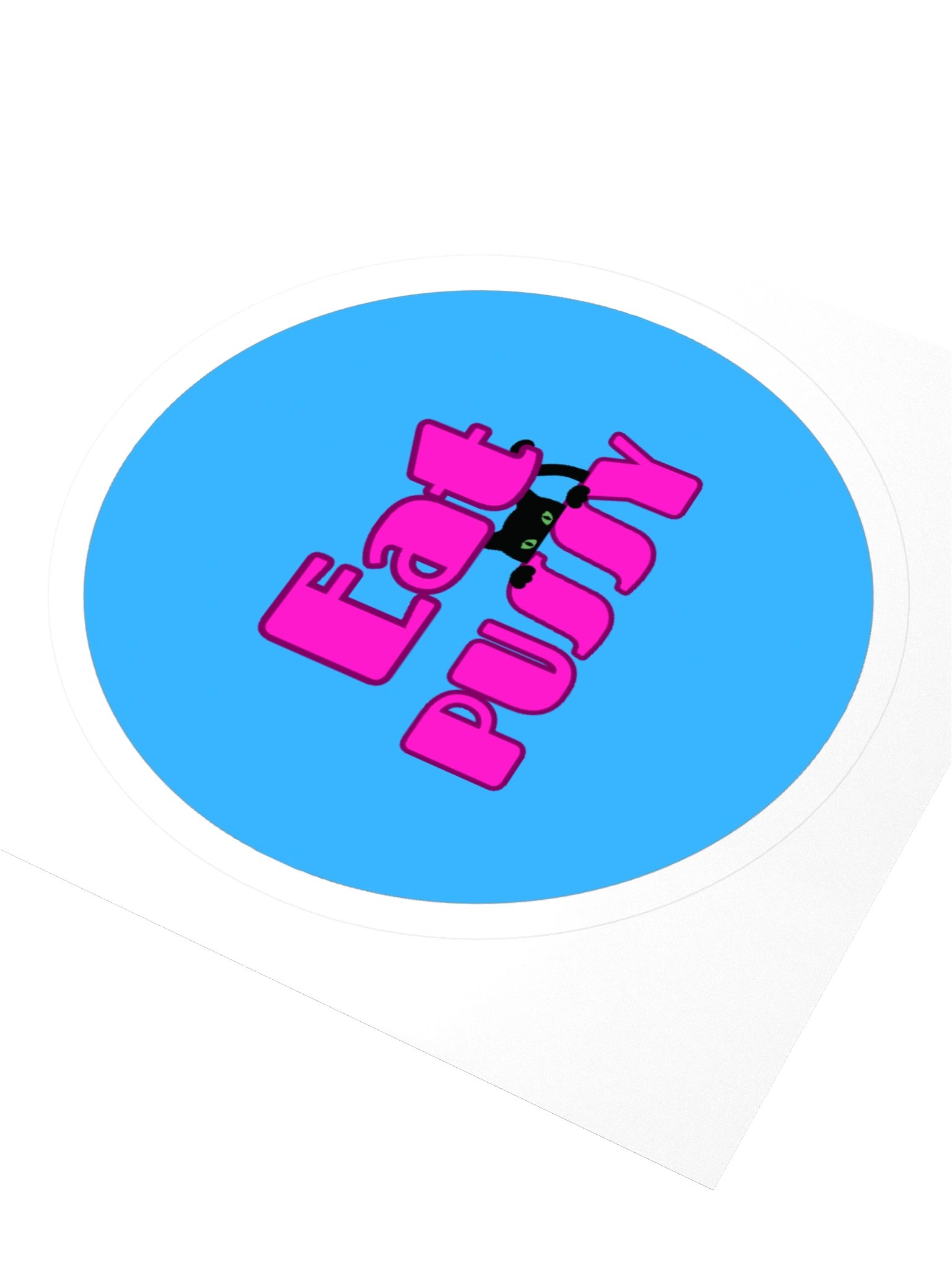 Eat P*ssy Circle Sticker product image (3)